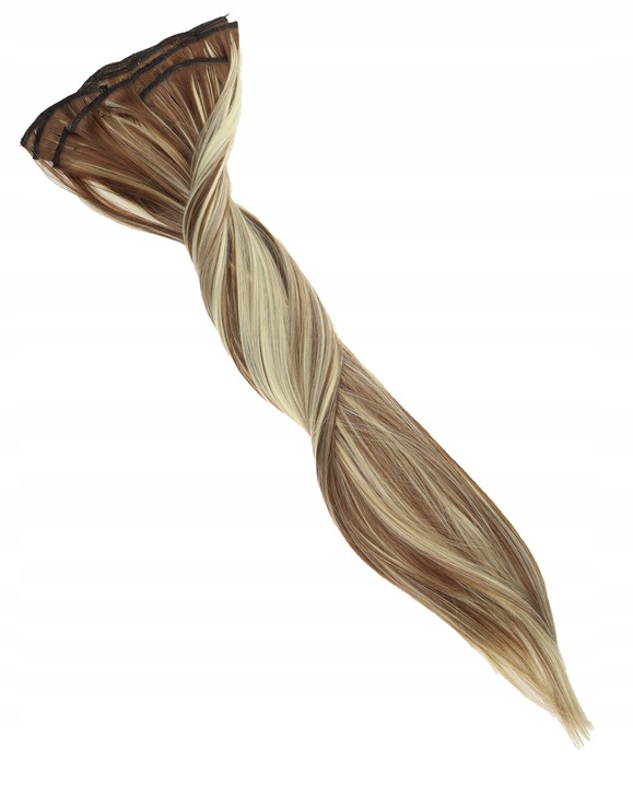 DOCZEPIANE WŁOSY Jak Naturalne Clip In Dopinki Proste Długie 6 Taśm 60cm