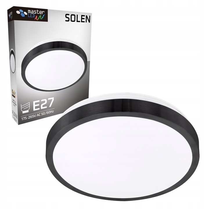 Plafon LED 2xE27 NATYNKOWY panel CZUJNIK RUCHU sufitowy