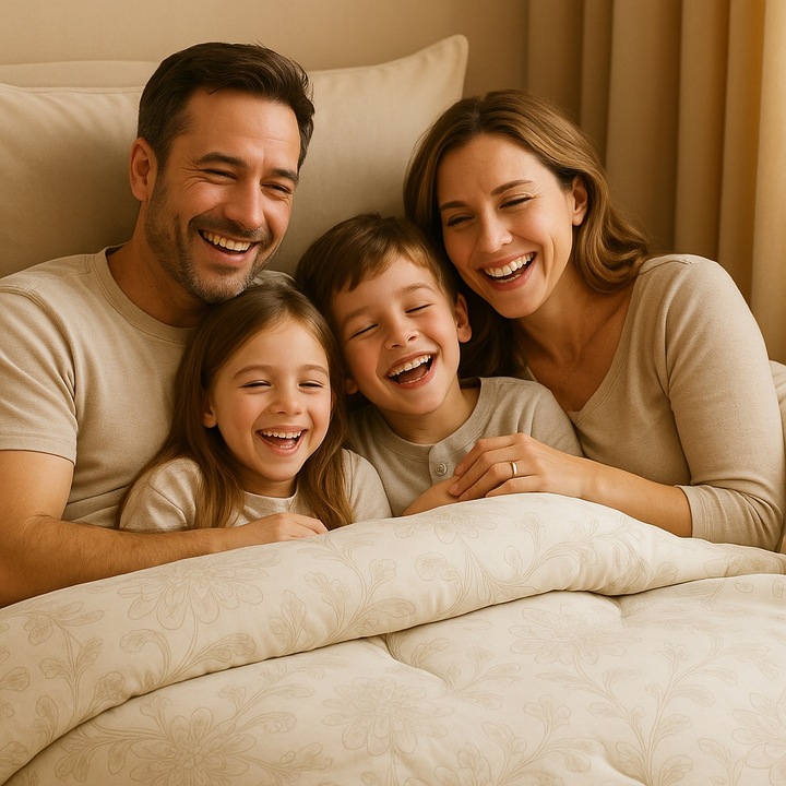 Kołdra na jesień 220x200 Całoroczna Ciepła Puszysta Kwiaty Polska Jakość