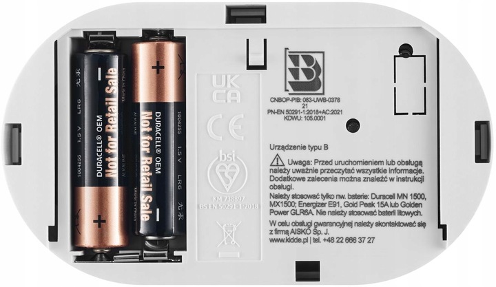 CZUJNIK CZADU Kidde K5DCO WYŚWIETLACZ LCD 10 LAT