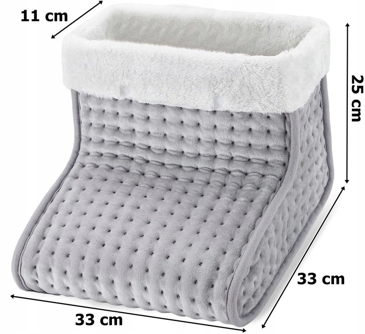 But Elektryczny Grzejący Ogrzewacz Do Stóp Ocieplacz Polarowy + Pilot Led