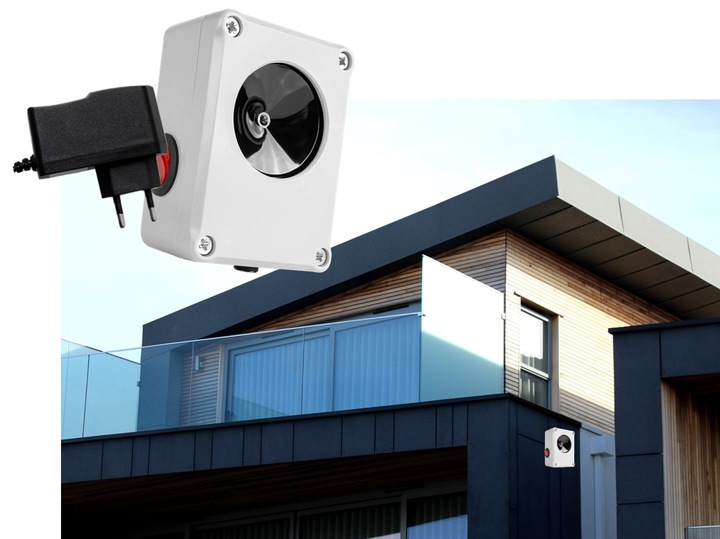 Hermetyczny odstraszacz ultradźwiękowy kun szczurów i myszy, zmienny dźwięk