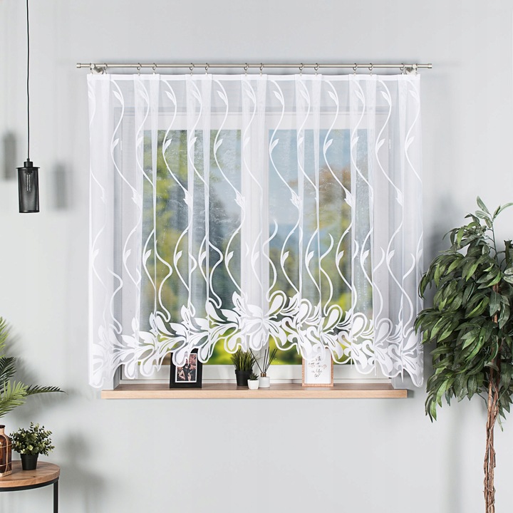 Firana żakardowa ALINA rozm. 320x160cm (gotowa) z łukiem