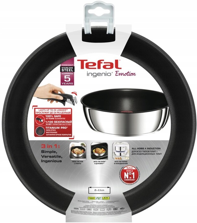 Patelnia głęboka TEFAL Ingenio Emotion 24cm L8973574