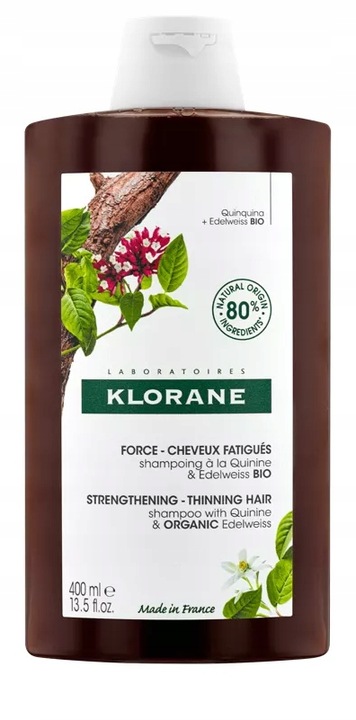 KLORANE Chinina i organiczna szarotka szampon 400ml