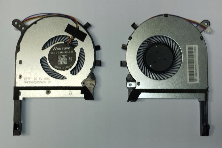WENTYLATORY ASUS FX505 FX705 FX86 FA506 KOMPLET CPU+GPU ZAMIENNIKI