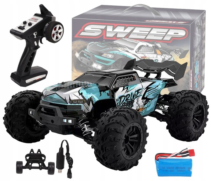 SAMOCHÓD RC BEZSZCZOTKOWY DO 70 KM/H SCY 16101 PRO ZDALNIE STEROWANY 4x4