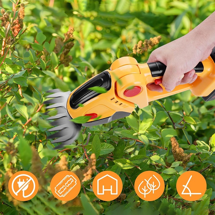 AKUMULATOROWE NOŻYCE TRAWY KRZEWÓW ŻYWOPŁOTU PRZENOŚNA RĘKOJEŚĆ MAŁE