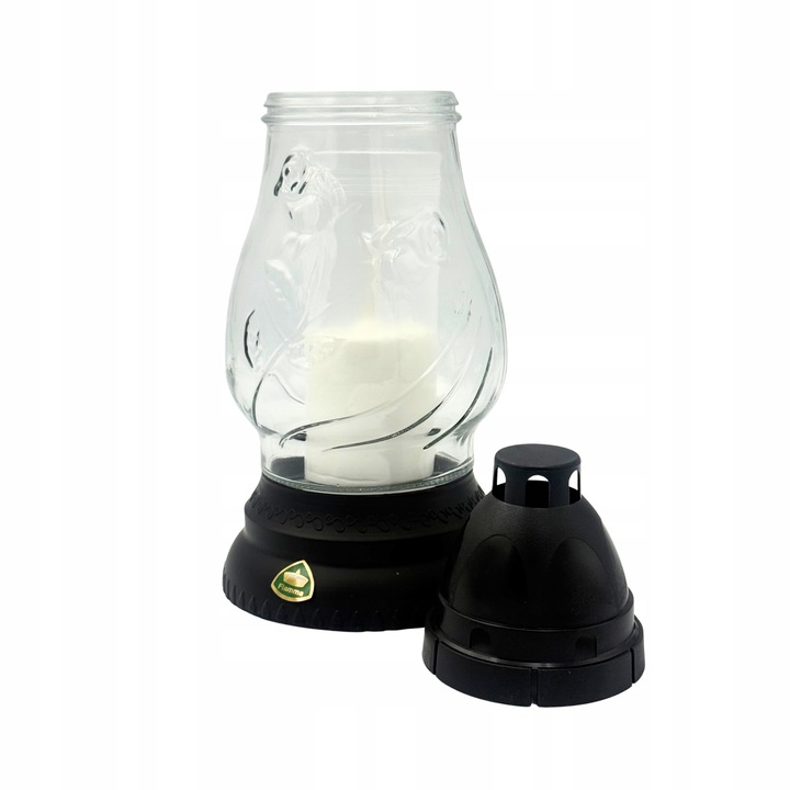 Znicze na Wszystkich Świętych 8 sztuk Szklane Lampiony na Grób 26cm + Wkład