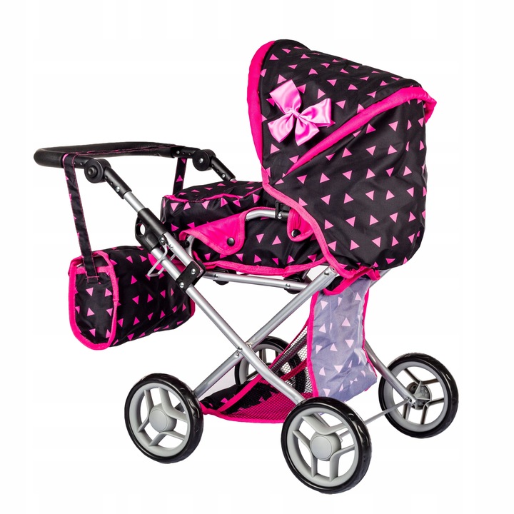 WÓZEK DLA LALEK GŁĘBOKI SPACERÓWKA GONDOLA 3w1 KINDERPLAY TORBA POŚCIEL