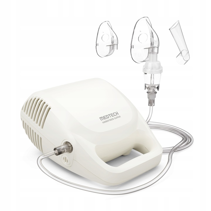 INHALATOR TŁOKOWY DLA DZIECI DOROSŁYCH NEBULIZATOR INHALACJA MASKA CICHY