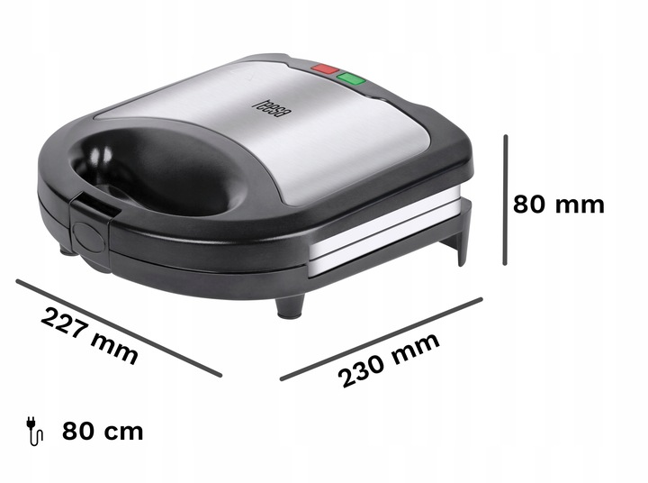 Opiekacz do kanapek tosty grzanki szybki 800W Teesa