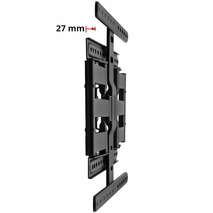 UCHWYT DO TELEWIZORA 43-90 CALI EXTRA MOCNY DO 60KG ULTRA PŁASKI TYLKO 27MM