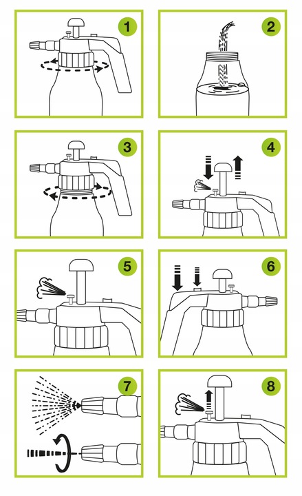 OPRYSKIWACZ CIŚNIENIOWY NO PEST GARDENBLAST PRECISION 1L Z REGULOWANĄ