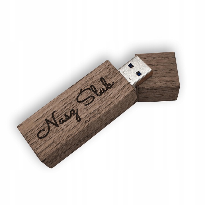 Pendrive 32GB 3,0 + Drewniane pudełko + GRAWER