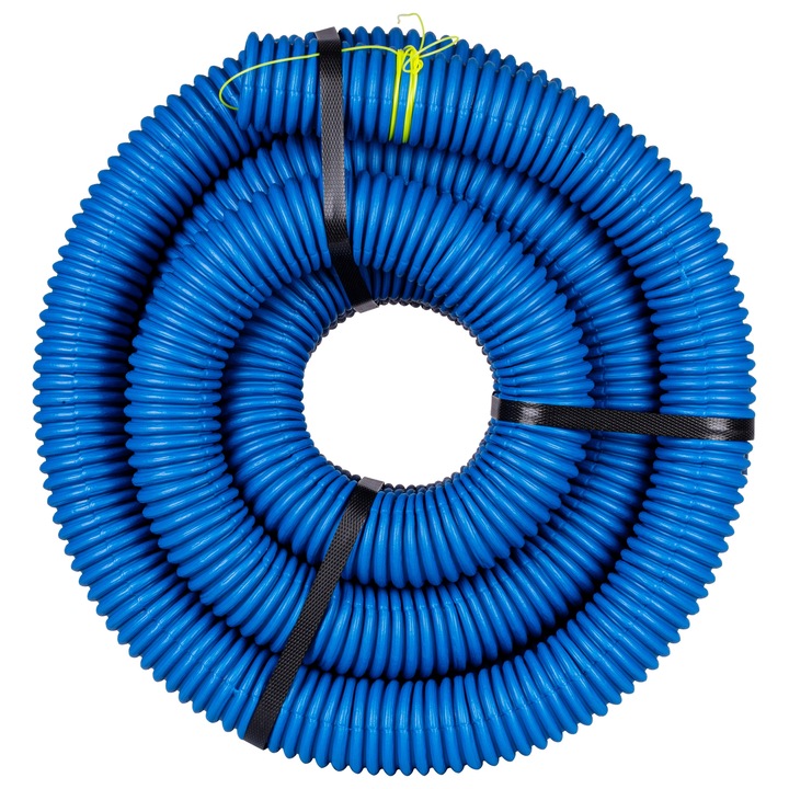 RURA KARBOWANA AROT 50mm 10m PESZEL DO ZIEMI Z PILOTEM NIEBIESKA DVR RDG