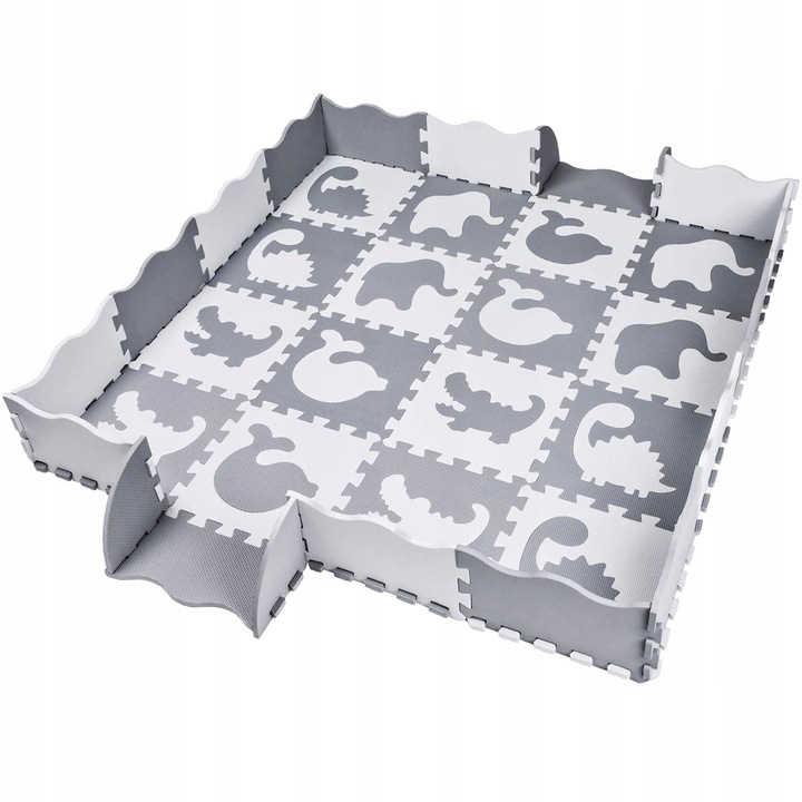 GRUBA MATA EDUKACYJNA puzzle PIANKOWE XXL KOJEC