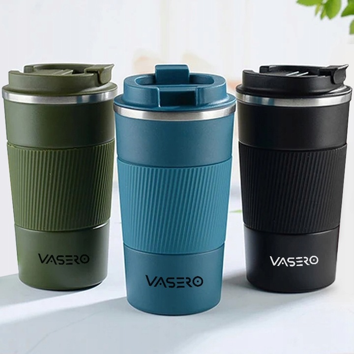 ANTYPOŚLIZGOWY KUBEK TERMICZNY USTNIK TERMOS na herbatę kawę DO SAMOCHODU