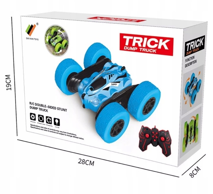 AUTO AKROBATA ZDALNIE STEROWANY SAMOCHÓD NA PILOT