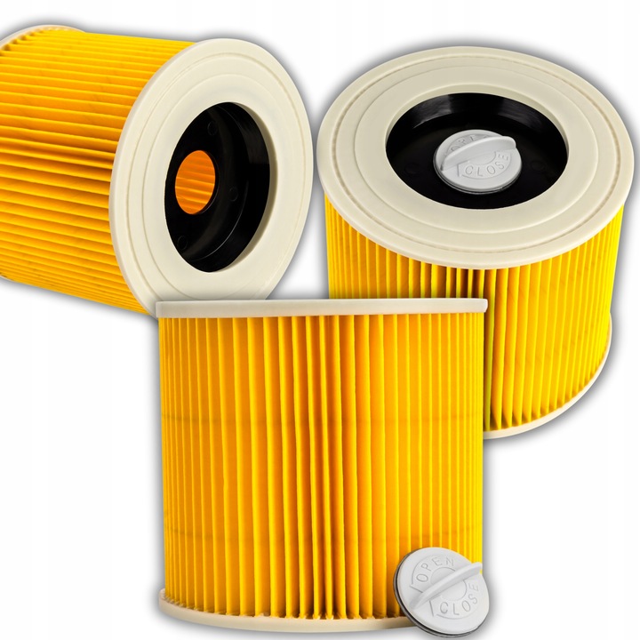 3x FILTR PUREY DO ODKURZACZA KARCHER WD2 WD3 KWD3 MV2 MV3 SE4 SE4001