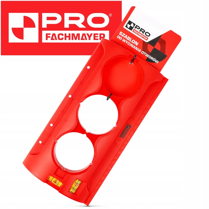 WZORNIK SZABLON DO WYCINANIA WYMIAROWANIA OTWORÓW POD PUSZKI GNIAZDEK