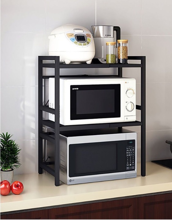 PÓŁKA REGULOWANA PODWÓJNA STOJAK DO KUCHNI NA MIKROFALÓWKĘ + 6