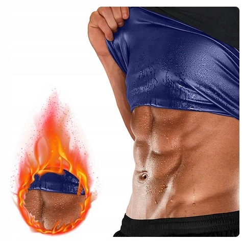 KOSZULKA MĘSKA TRENINGOWA SAUNA ODCHUDZAJĄCA L/XL