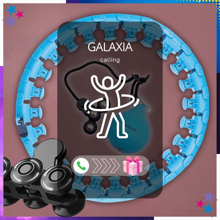 HULA HOP z Obciążeniem Odchudzające Obciążnikiem z Wypustkami SMART HULAHOP