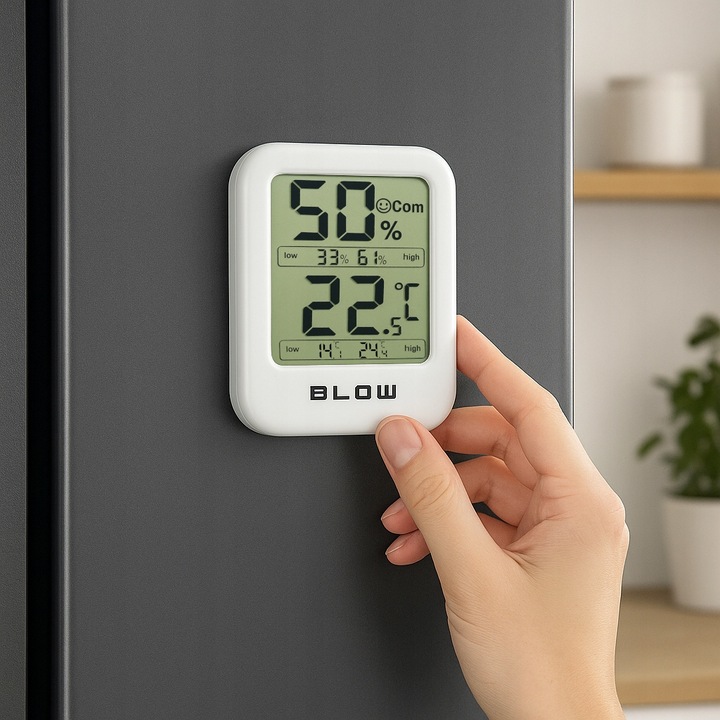 2x TERMOMETR MINI STACJA POGODOWA POGODY HIGROMETR ZESTAW MAGNES