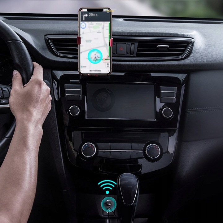 Transmiter Bluetooth odbiornik dzwięku samochodowy Baseus CABA01-01