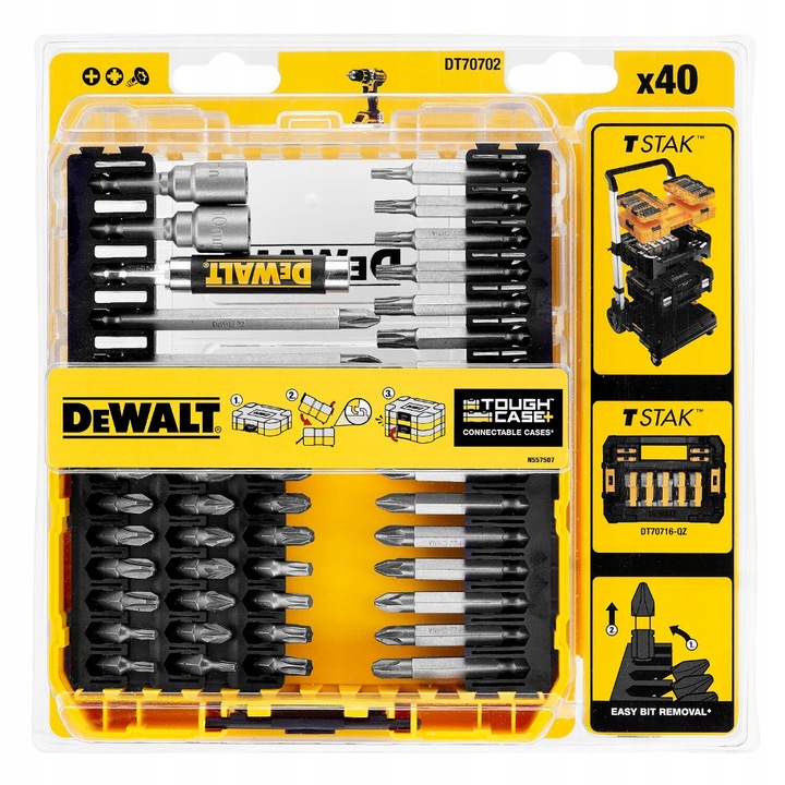 Zestaw bitów DEWALT DT70702-QZ / ORYGINAŁ DEWALT