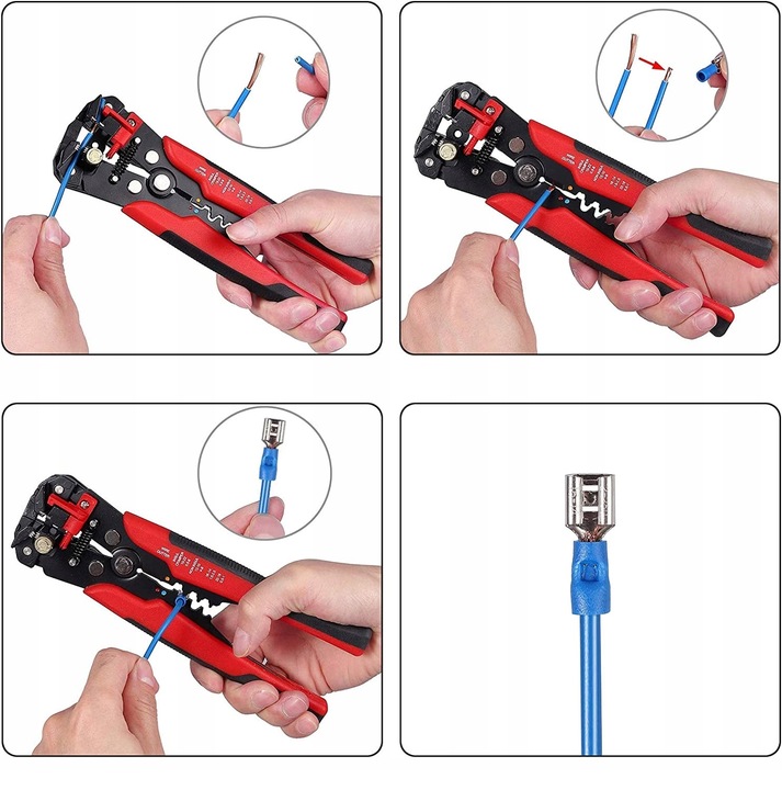 ŚCIĄGACZ IZOLACJI KABLI PRZEWODÓW ZACISKARKA AUTO