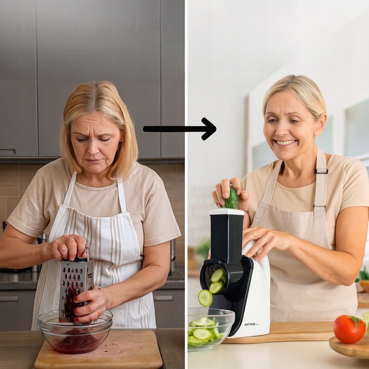 Szatkownica elektryczna do warzyw First Austria rozdrabniacz z 4