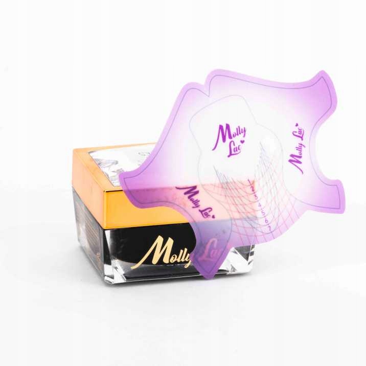 Szablony do paznokci formy do manicure Flexible MollyLac fioletowe 500szt