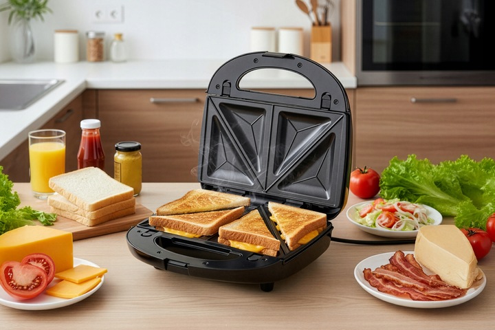 Opiekacz wielofunkcyjny ST250 Eldom 5 w 1 Tosty Grill Gofry Orzeszki