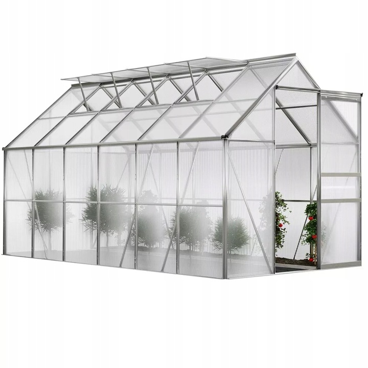 SZKLARNIA OGRODOWA z fundamentem 3x6 3,7 x 1,9m 7m2 ogród POLIWĘGLAN MOCNA