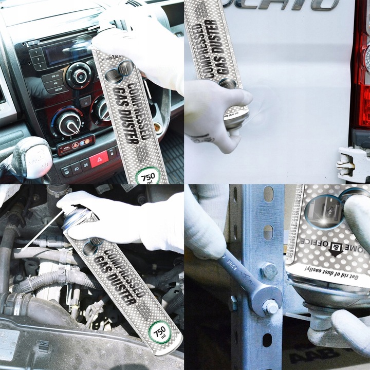 3x AABCOOLING SPRĘŻONE-POWIETRZE 750ml RURKA-15cm