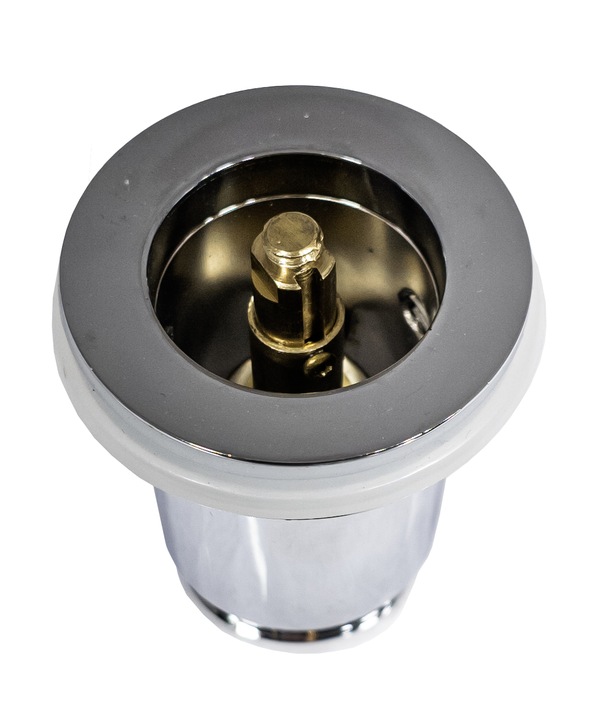 KOREK CLICK -CLACK DO UMYWALKI UNIWERSALNY CERAMICZNY BIAŁY POŁYSK INVENA