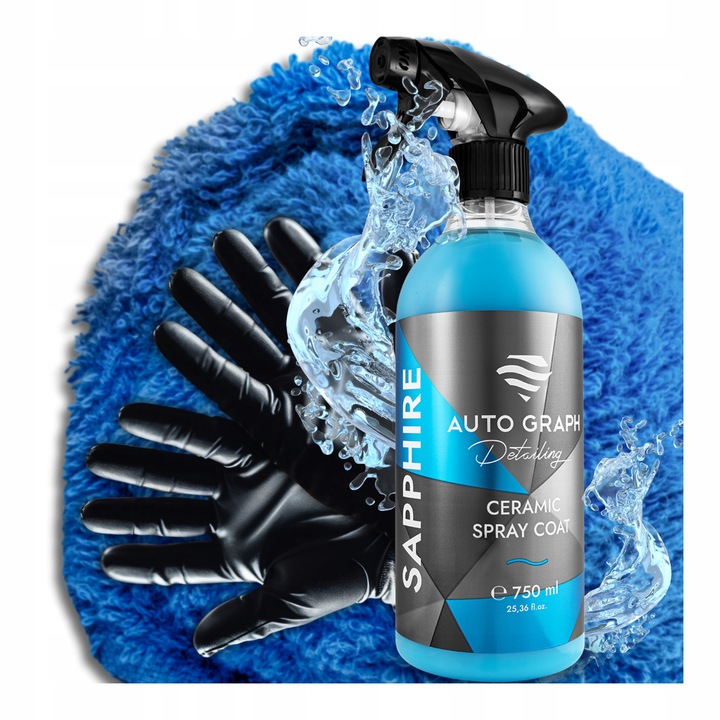AUTO GRAPH SAPPHIRE 750 ml Ceramic Spray WET LOOK + OCHRONA LAKIERU SiO2