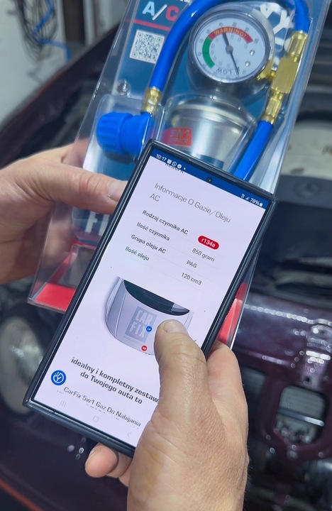 GAZ DO KLIMATYZACJI R134A CARFIX Czynnik Olej Uszczelniacz Osuszacz 5w1