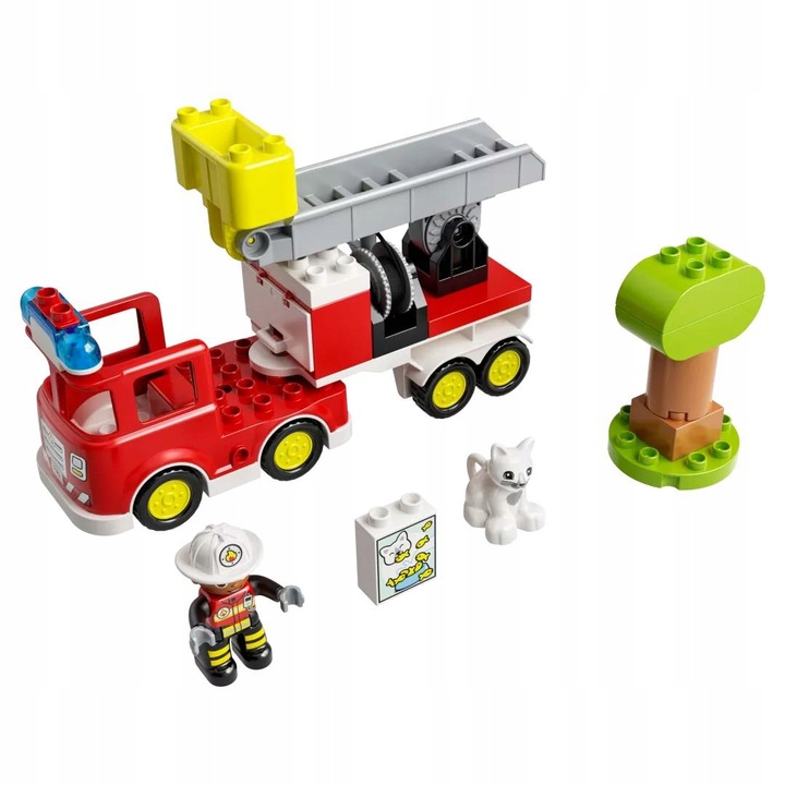 LEGO Duplo Straż pożarna Samochód Wóz strażacki 10969 Duże Klocki dla 2 3 4