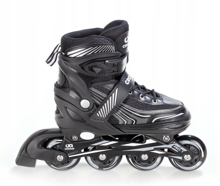 Rolki Regulowane Croxer Optima Black 39-42 Kauczuk