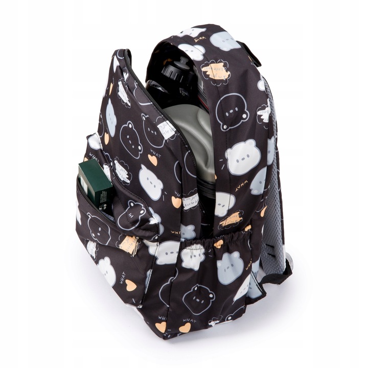 Tornister Plecak szkolny Dla Dziewczynki ZESTAW 3szt Duży w Misie we wzory