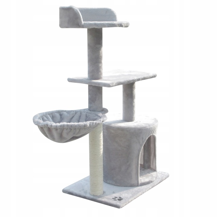 Drapak budka dla kota wieża legowisko domek drabinka sizal słup poziomy