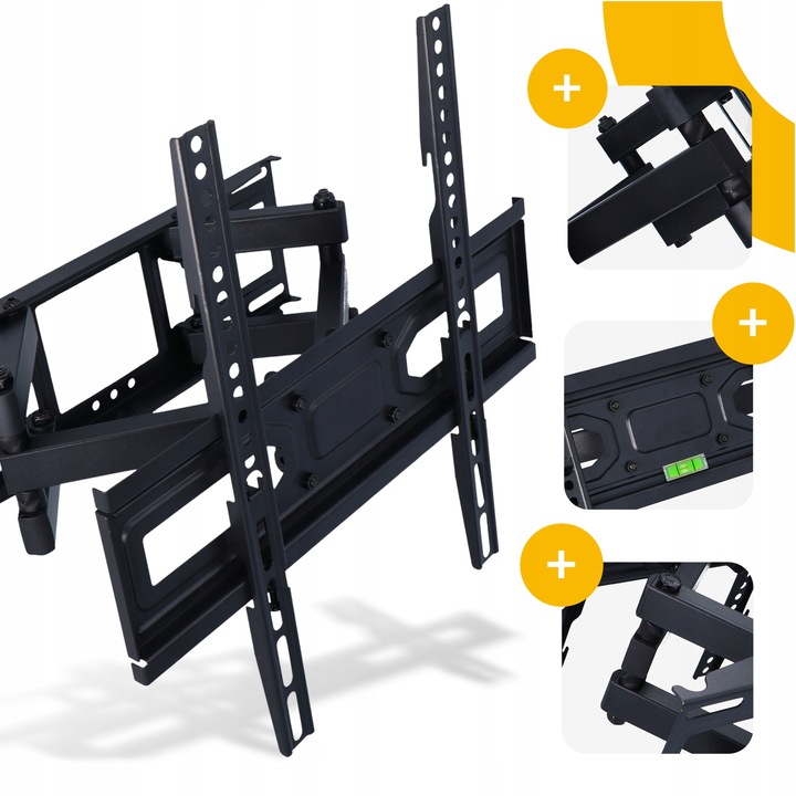 UCHWYT TELEWIZORA WIESZAK TV 32-70'' OBROTOWY RUCHOMY ŚCIENNY UNIWERSALN 0F