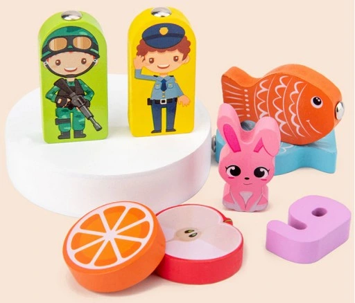 Tablica edukacyjna MONTESSORI rybki, cyfry, owoce