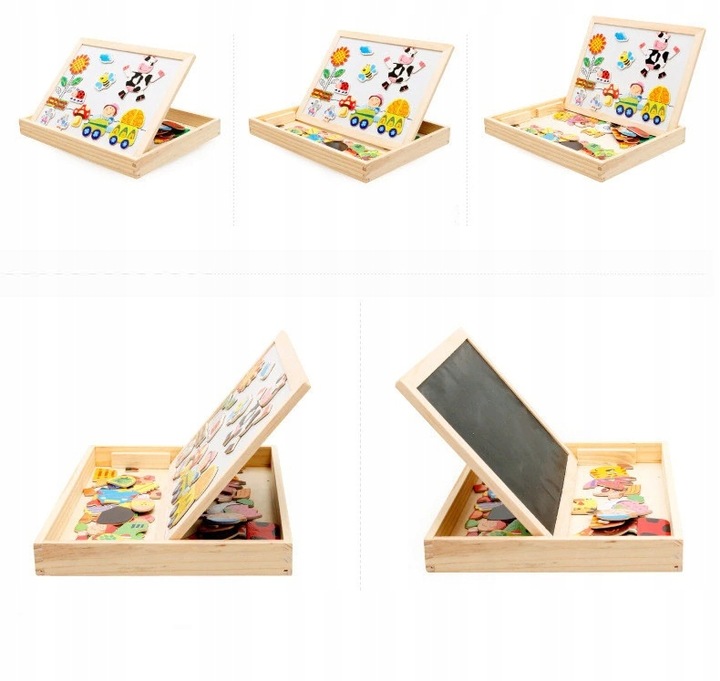 EDUKACYJNA duża WIELOFUNKCYJNA tablica MAGNETYCZNA