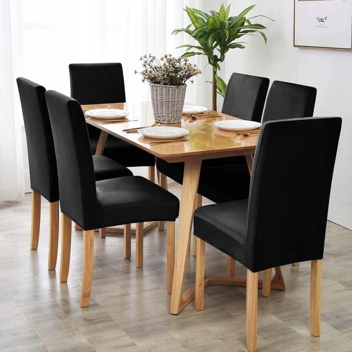 POKROWIEC NA KRZESŁO WELUR UNIWERSALNY POKROWCE NA KRZESŁA WELUROWY GRAFIT