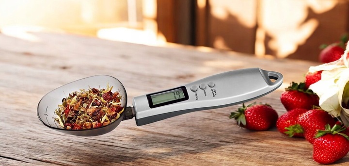 WAGA KUCHENNA ŁYŻKA ELEKTRONICZNA CYFROWA LCD PRECYZYJNA MIARKA DO