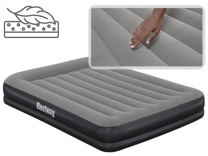 Materac Dmuchany Dwuosobowy Łóżko do Spania z Pompką USB Bestway 671BU